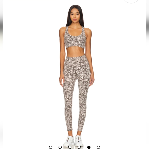 VARLEY☆ Move High Rise Leopard Print Leggins and Sport Bra Set - Picture 1 of 14